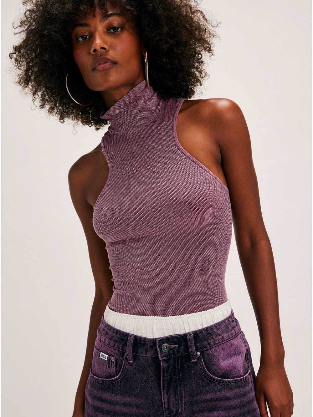 Free People Always Ready Seamless Turtleneck Tank